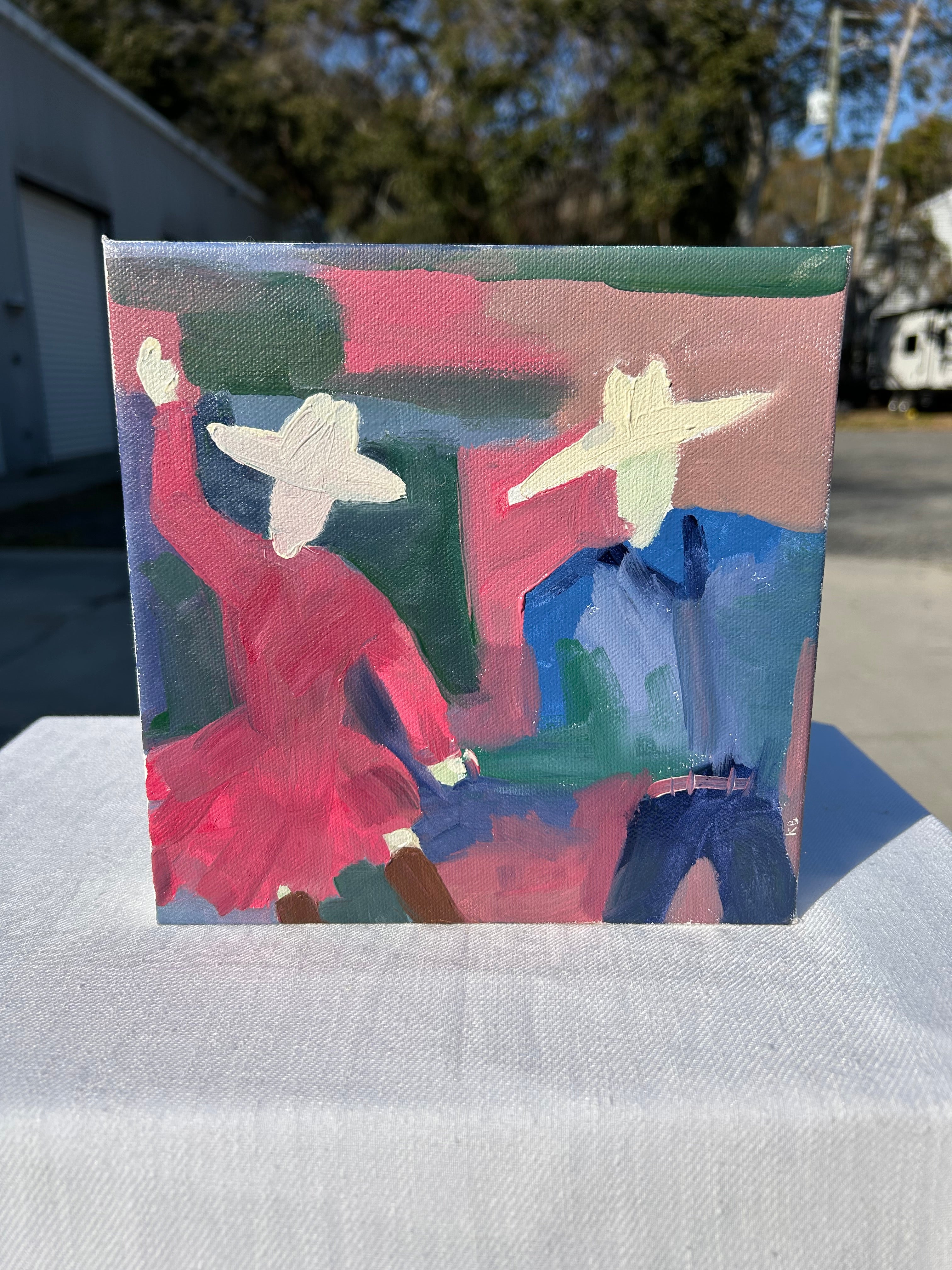 BEFORE THE MUSIC STOPPED 8” x 8”