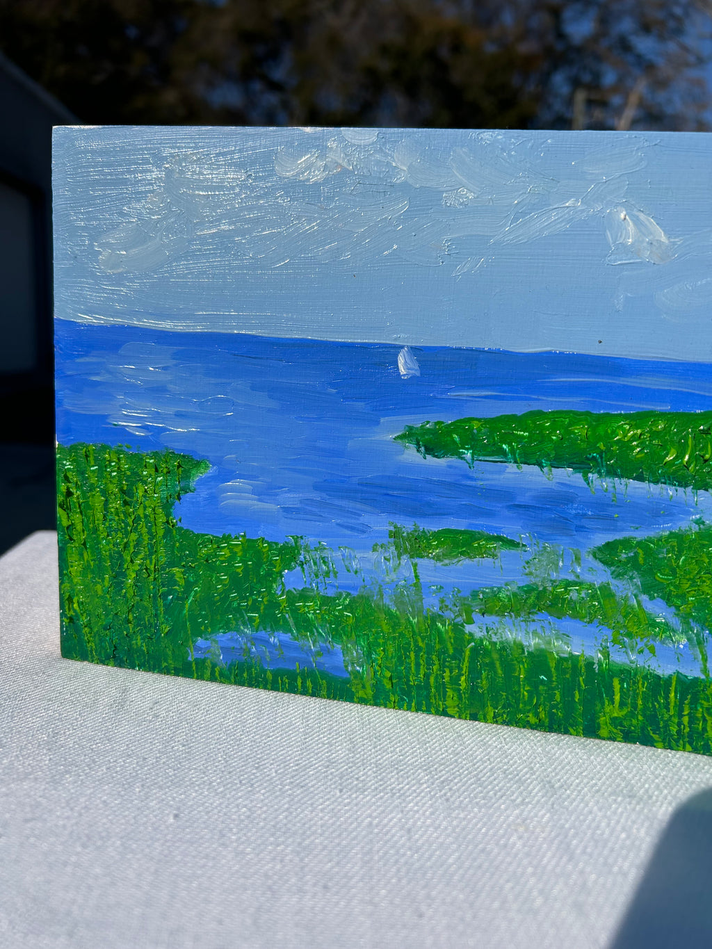 STAY A WHILE 7” x 12”