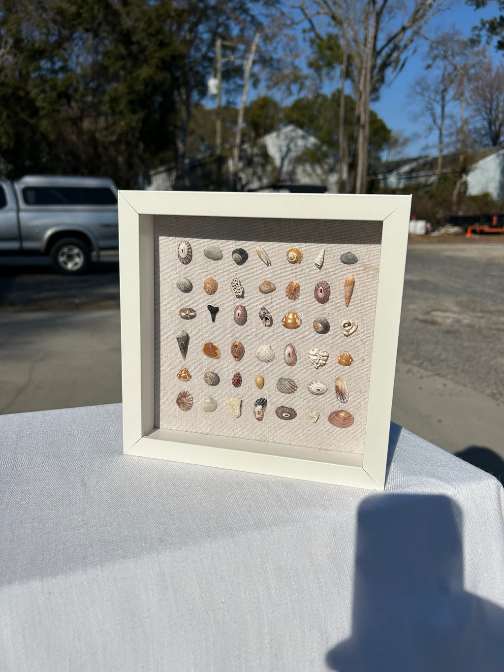 LEFT BY THE TIDE 9” x 9