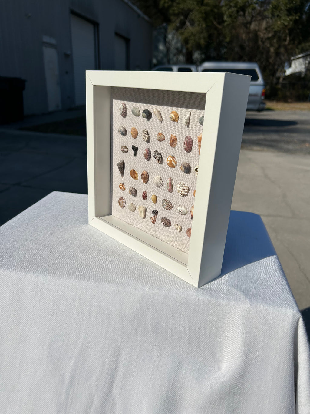 LEFT BY THE TIDE 9” x 9