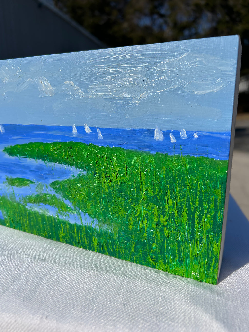 STAY A WHILE 7” x 12”