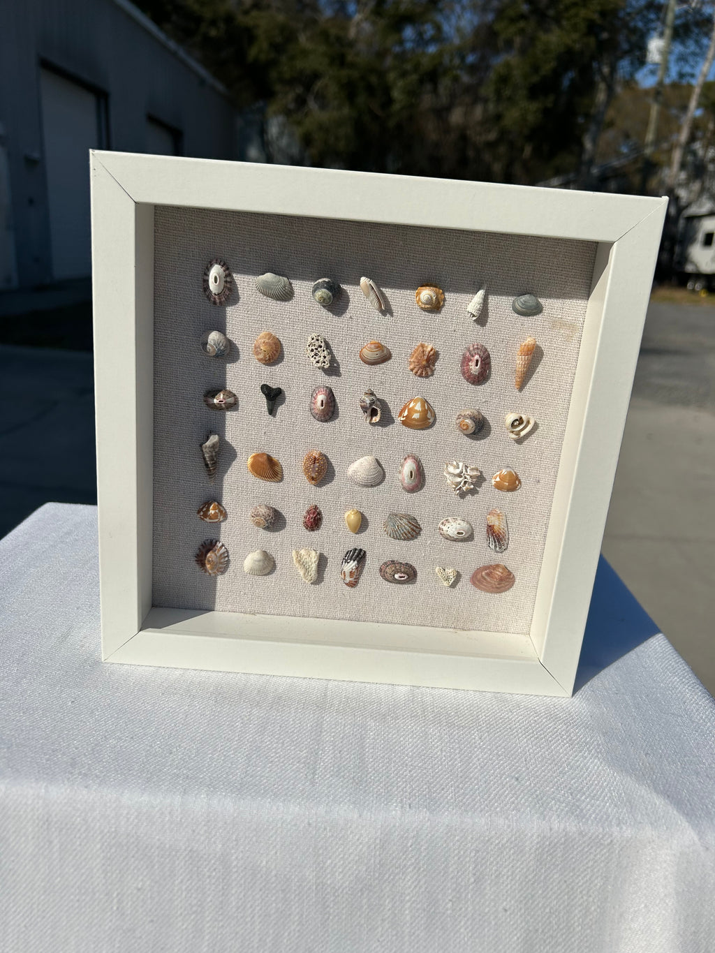 LEFT BY THE TIDE 9” x 9