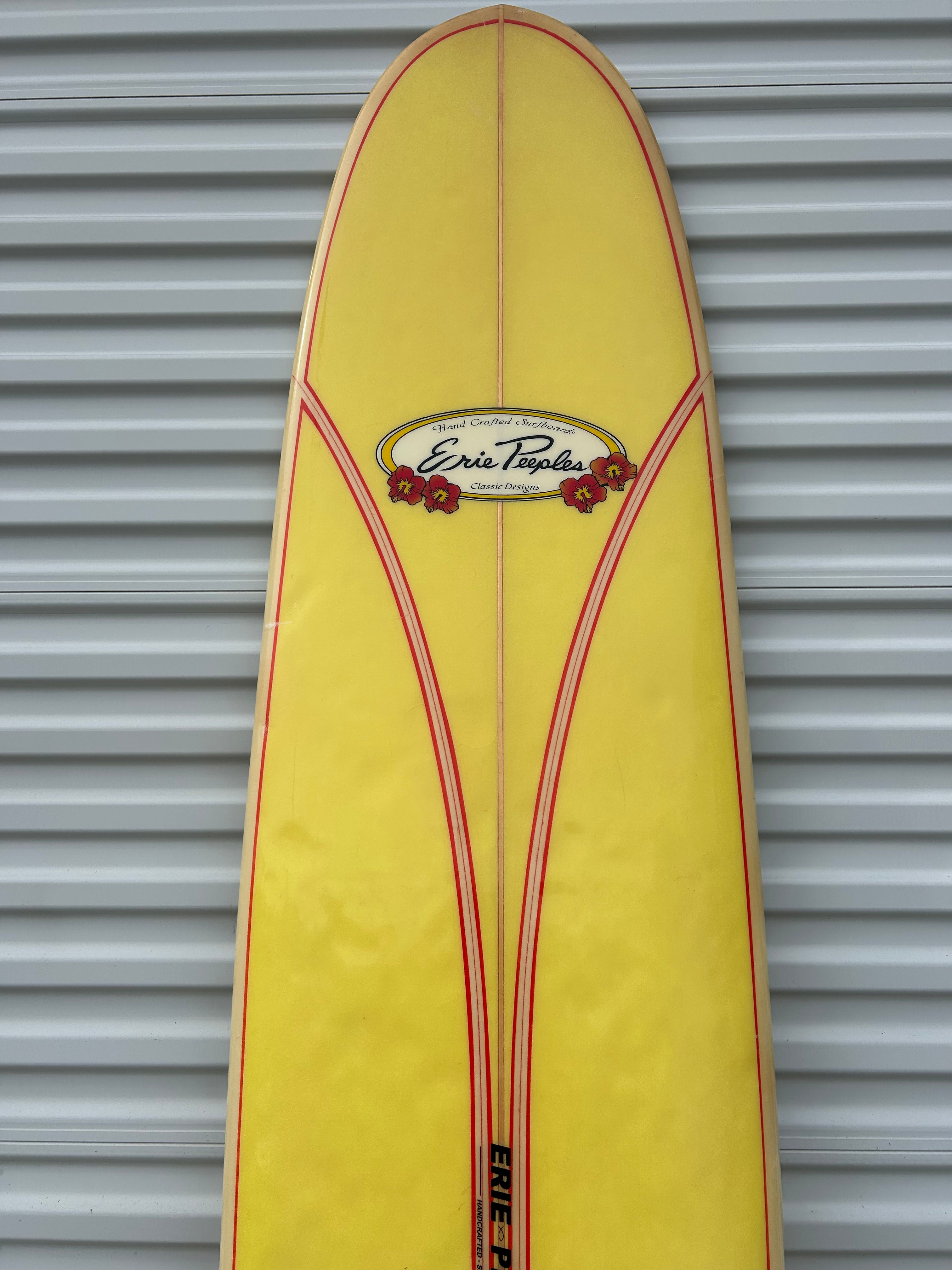 8' 10" Erie Peeples Noserider Longboard