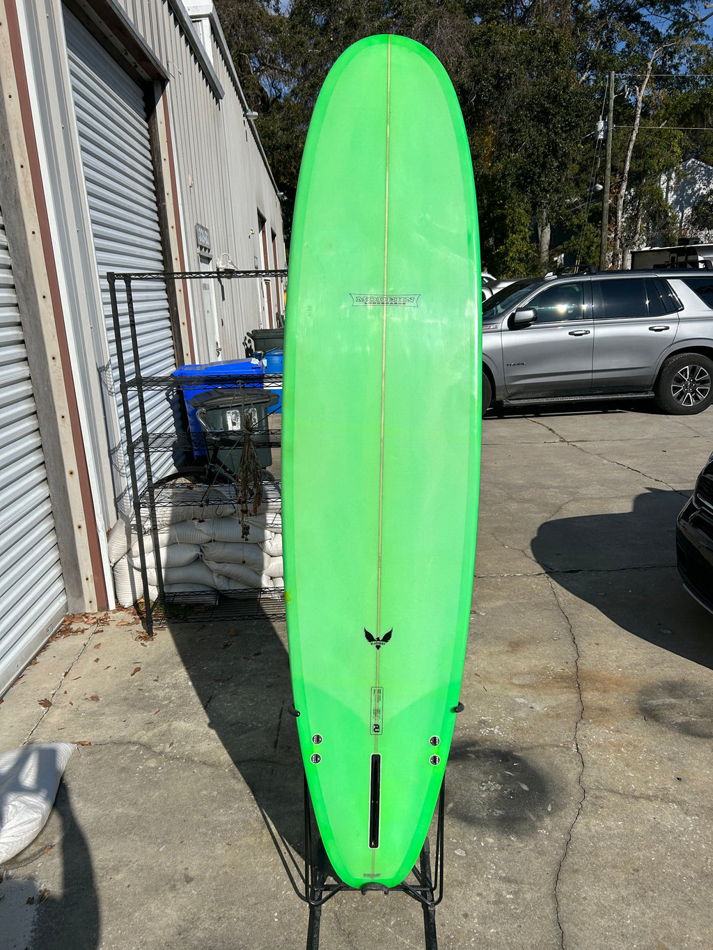 8" 0" Modern Lime Longboard