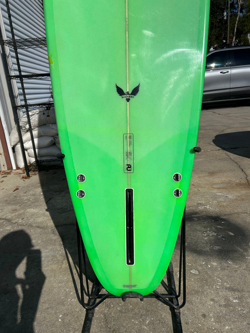 8" 0" Modern Lime Longboard