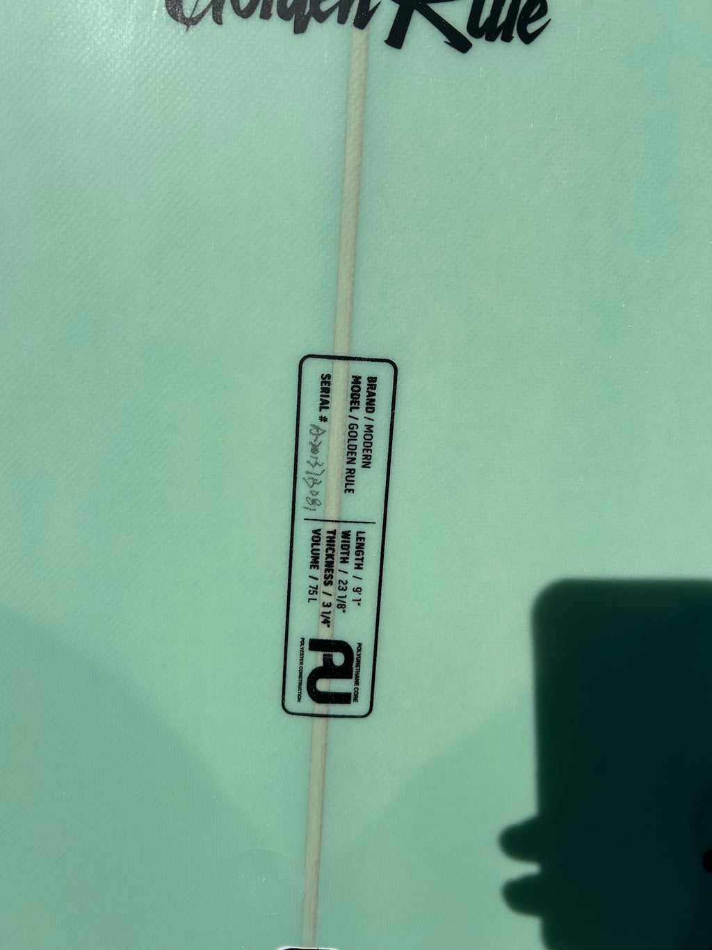 9' 1" Modern Golden Rule