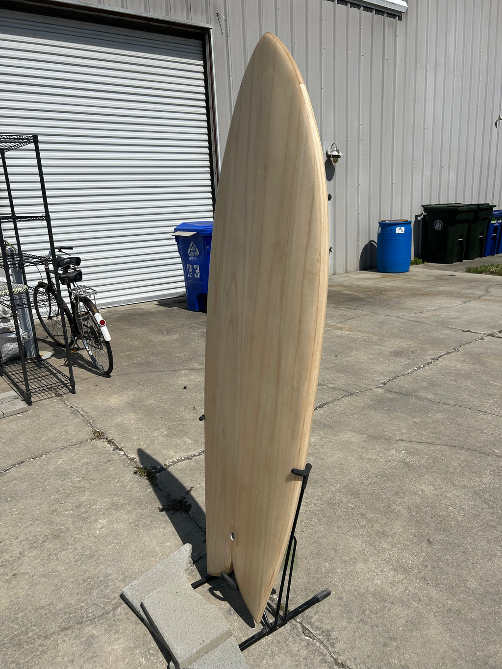5’ 10” Terrapin Hollow Wooden Surfboard