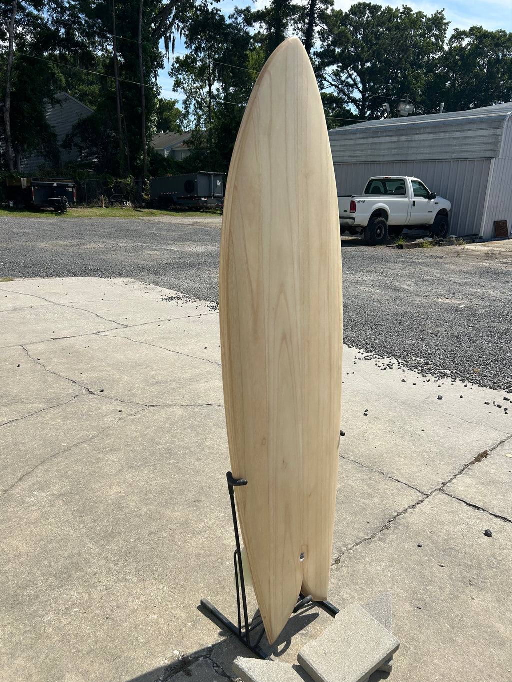 5’ 10” Terrapin Hollow Wooden Surfboard