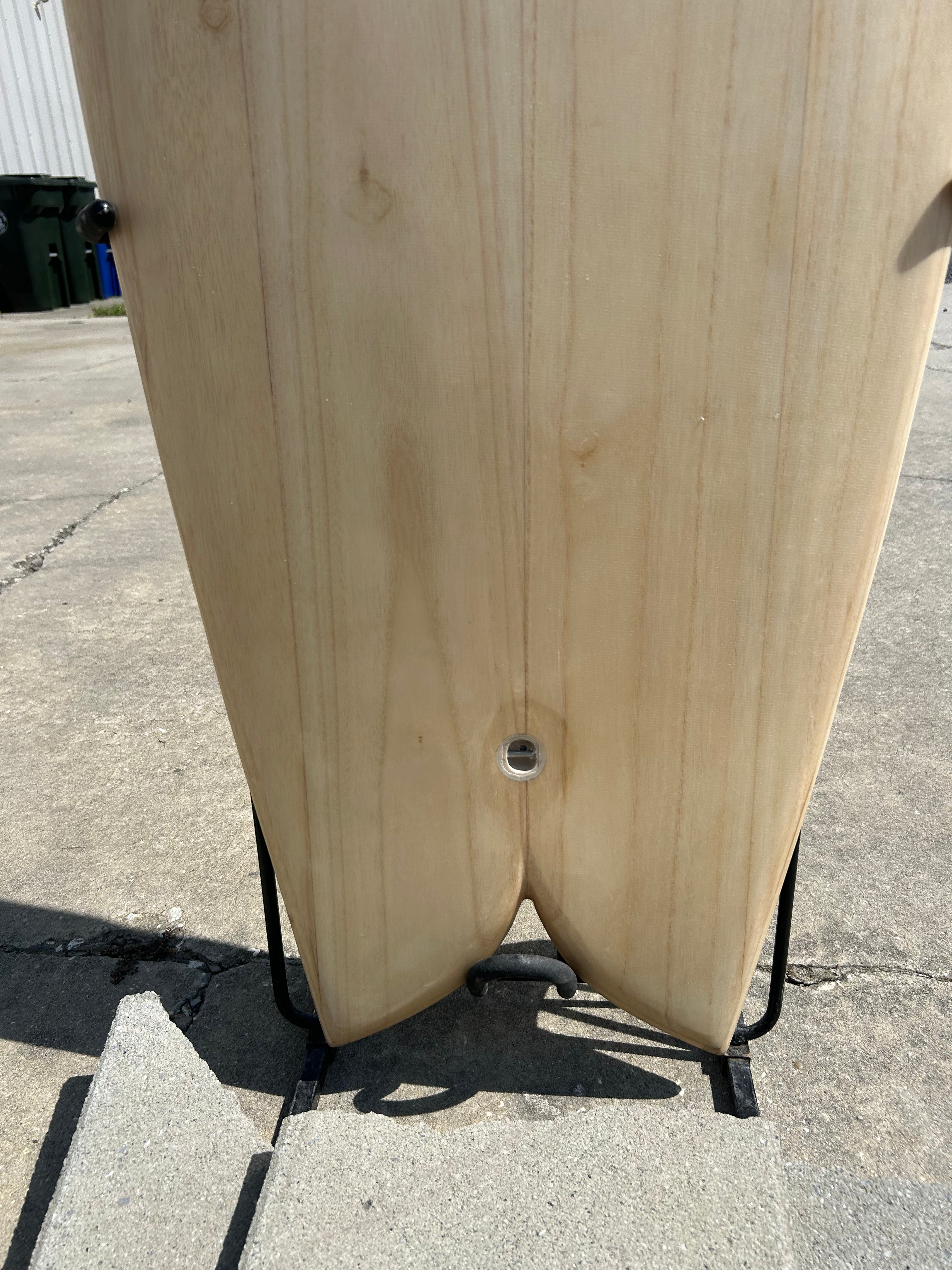 5’ 10” Terrapin Hollow Wooden Surfboard