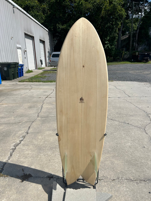 5’ 10” Terrapin Hollow Wooden Surfboard