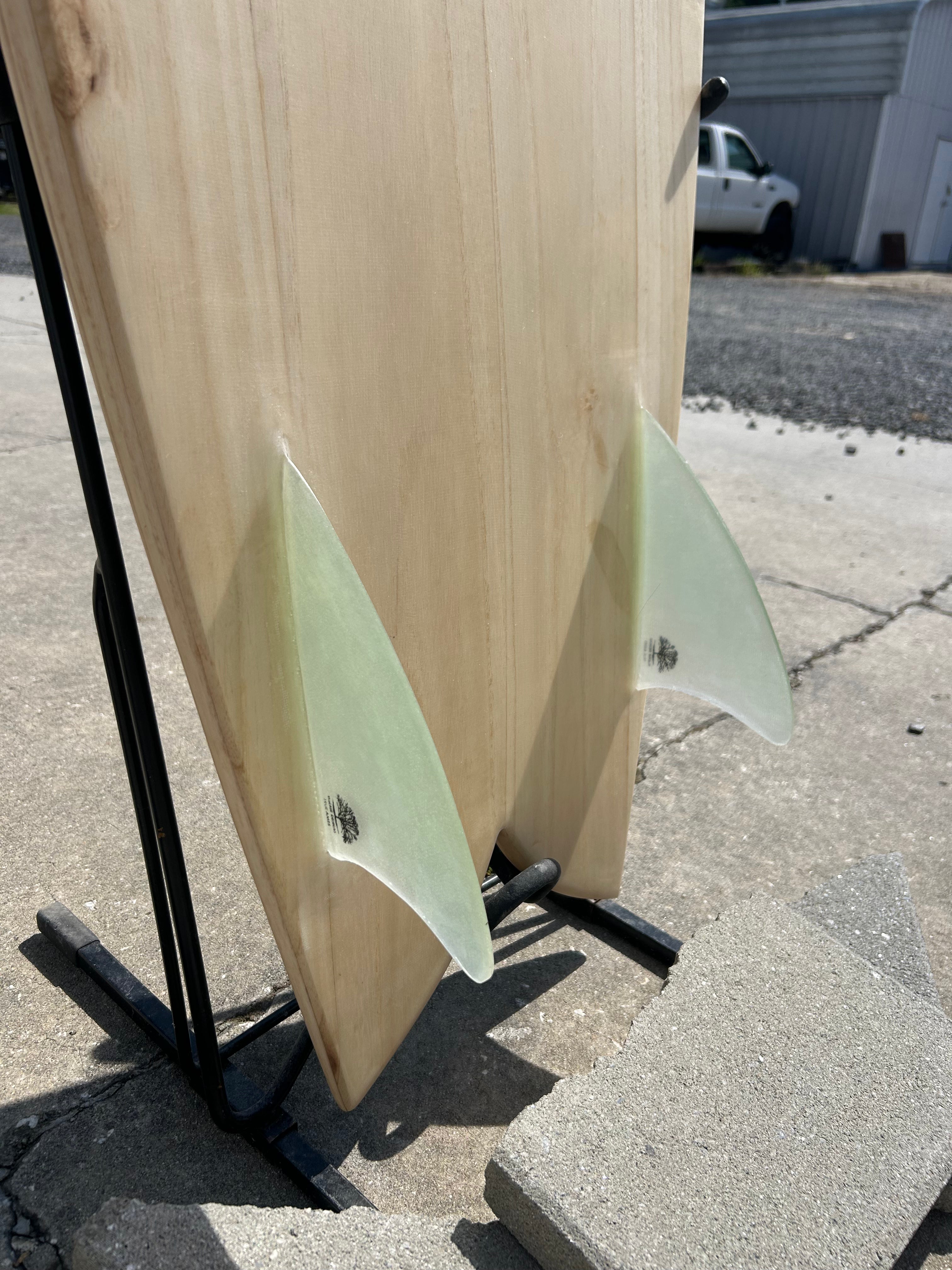 5’ 10” Terrapin Hollow Wooden Surfboard