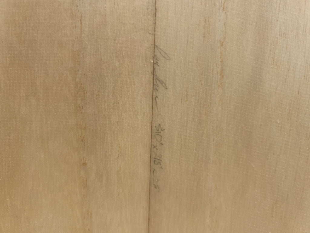 5’ 10” Terrapin Hollow Wooden Surfboard