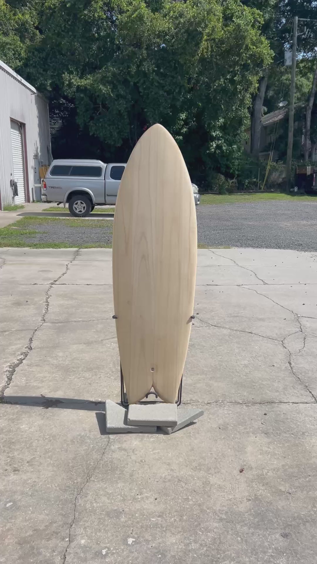 5’ 10” Terrapin Hollow Wooden Surfboard
